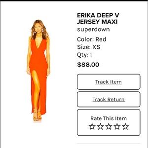 Erika Deep V Maxi Jersey Dress